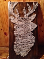 Картина ручної роботи з дерева - олень - <ro>Изображение</ro><ru>Изображение</ru> #1, <ru>Объявление</ru> #1098465