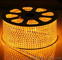 Светодиодный дюралайт 3-х жильный желтый - <ro>Изображение</ro><ru>Изображение</ru> #1, <ru>Объявление</ru> #1349599