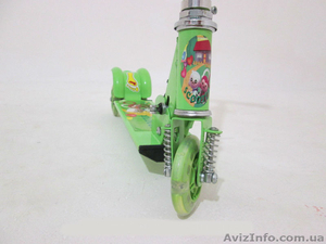 Детский самокат Scooter зеленый (светящиеся колеса)  - <ro>Изображение</ro><ru>Изображение</ru> #3, <ru>Объявление</ru> #1248149
