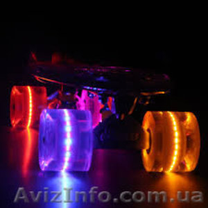 Скейт Пенни  со светящимися колесами: 5 цветов - <ro>Изображение</ro><ru>Изображение</ru> #1, <ru>Объявление</ru> #1532062