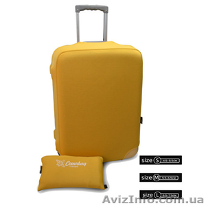 чехол на чемодан желтый Coverbag - <ro>Изображение</ro><ru>Изображение</ru> #1, <ru>Объявление</ru> #1530587