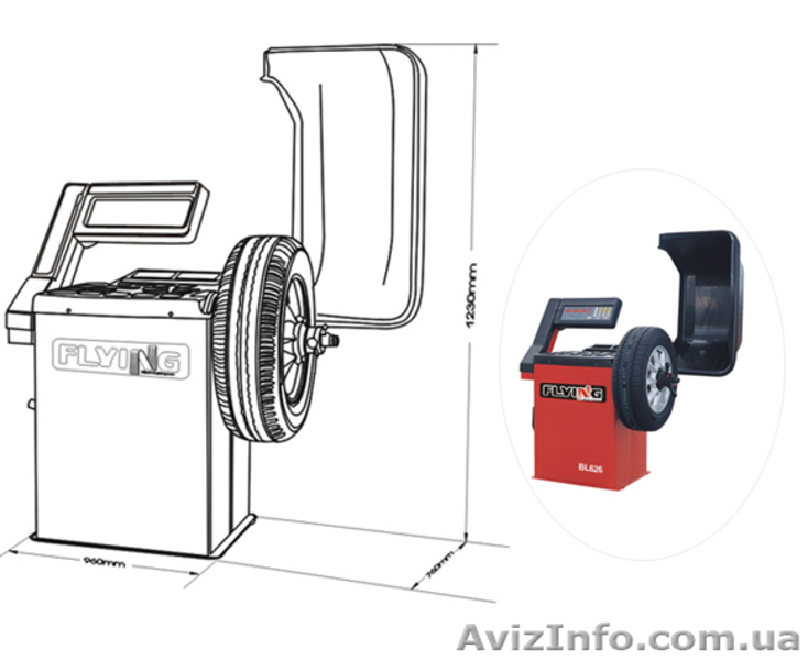Flying BL 626 - Балансировочный стенд станок для колес легковых автомобилей.лес  - <ro>Изображение</ro><ru>Изображение</ru> #3, <ru>Объявление</ru> #380515