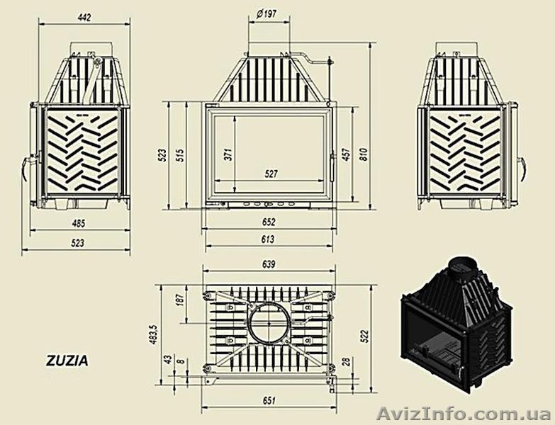 Каминная топка Kratki Zuzia 16 кВт - <ro>Изображение</ro><ru>Изображение</ru> #2, <ru>Объявление</ru> #799692