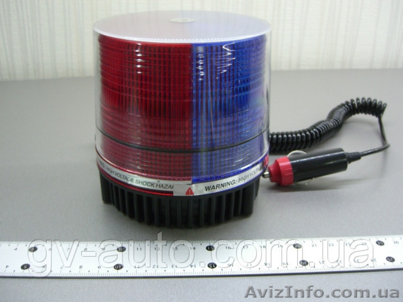 Проблесковый маячок (колпак) ,стробоскоп, (мигалка),LTE1-18 синий - <ro>Изображение</ro><ru>Изображение</ru> #8, <ru>Объявление</ru> #1186357