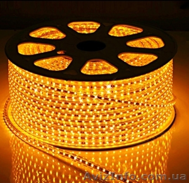 Светодиодный дюралайт 3-х жильный желтый - <ro>Изображение</ro><ru>Изображение</ru> #1, <ru>Объявление</ru> #1349599