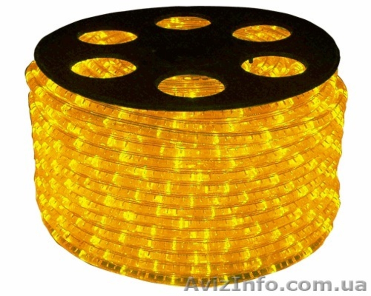 Светодиодный дюралайт 3-х жильный желтый - <ro>Изображение</ro><ru>Изображение</ru> #4, <ru>Объявление</ru> #1349599