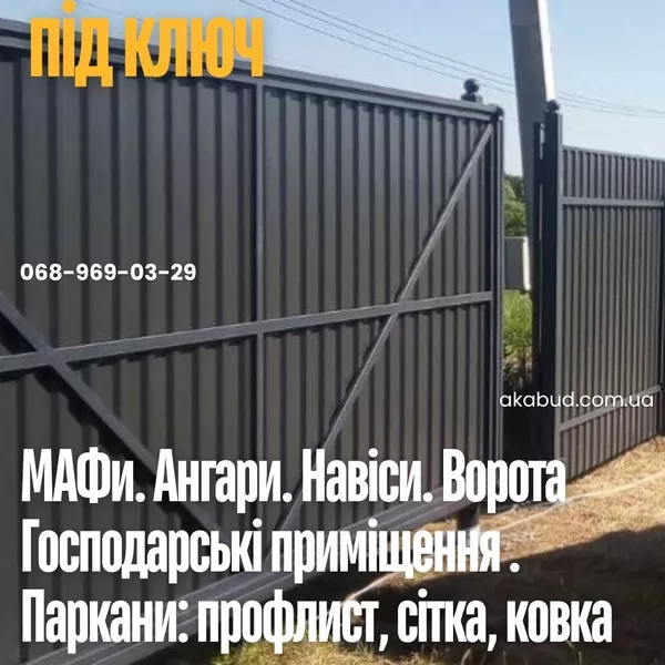Металоконструкції під ключ Кривий Ріг | Паркани, ворота, навіси, козирки - <ro>Изображение</ro><ru>Изображение</ru> #4, <ru>Объявление</ru> #1752725